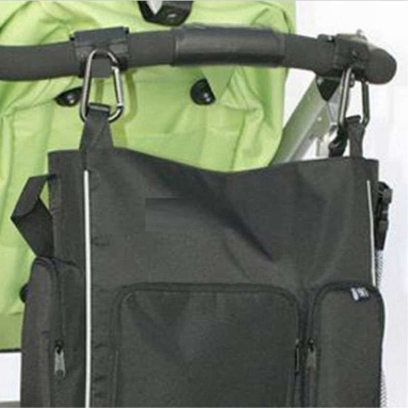 2 PCS Fast Velcro+klapvognkrog i aluminiumslegering til barnevogn