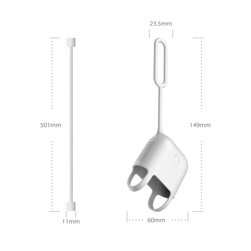 DAITE Apple Airpods beskyttelsestaske med anti - tapt ståltau
