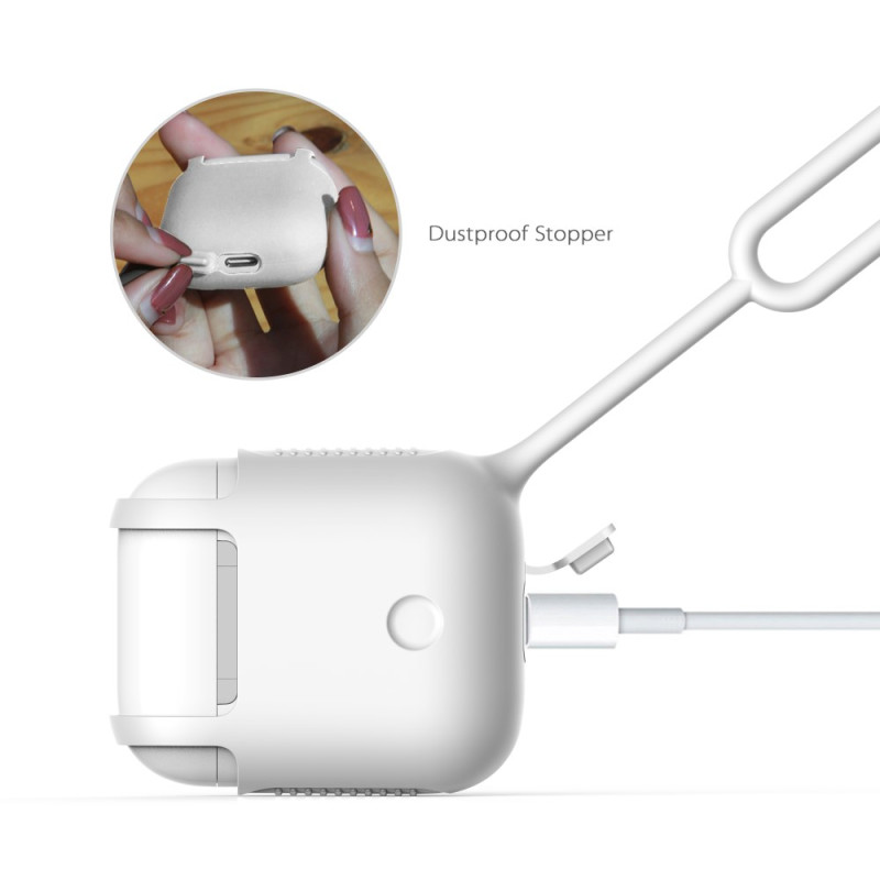 DAITE Apple Airpods beskyttelsestaske med anti - tapt ståltau