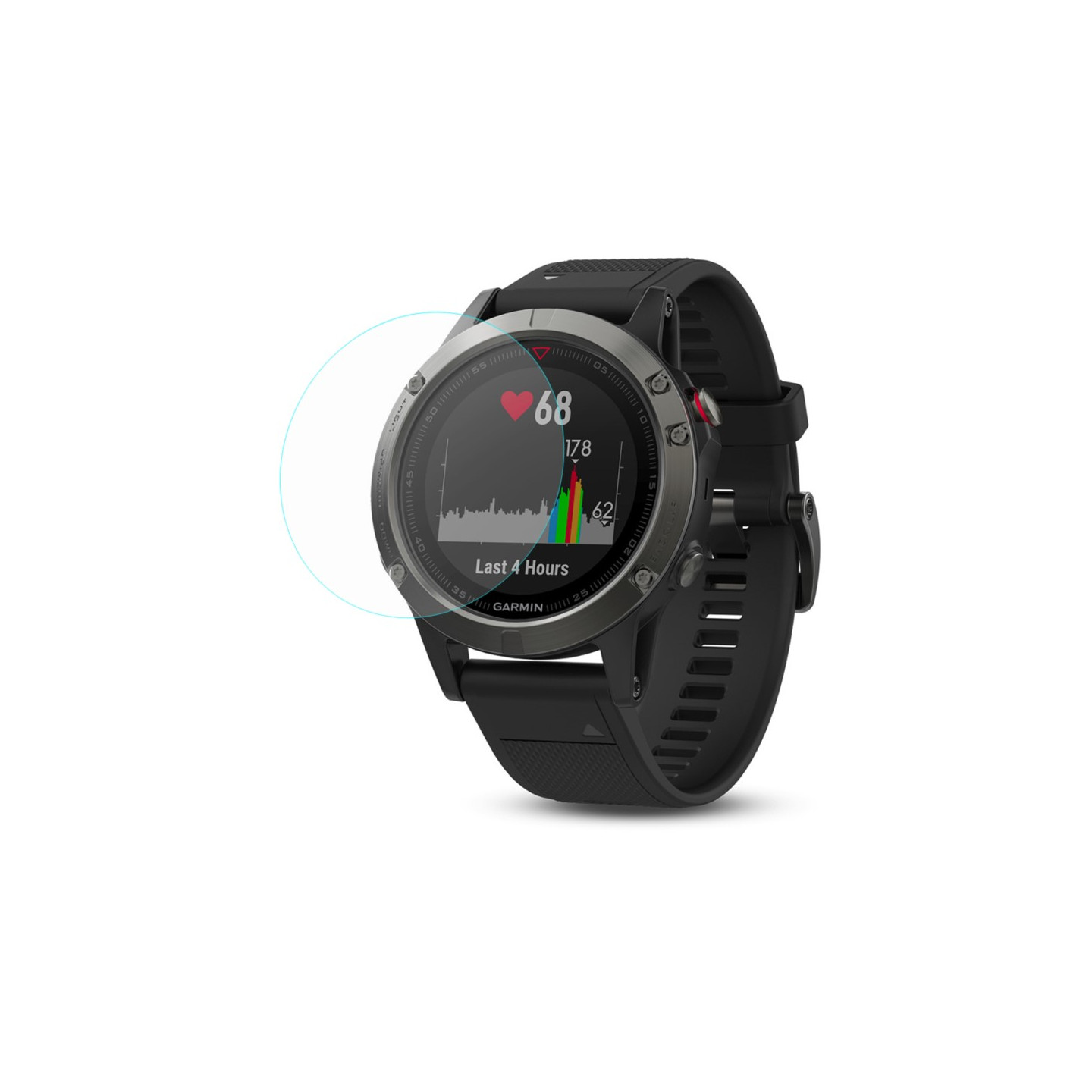 2 stk HAT PRINCE Garmin Fenix 5 hærdet glass 0.2mm