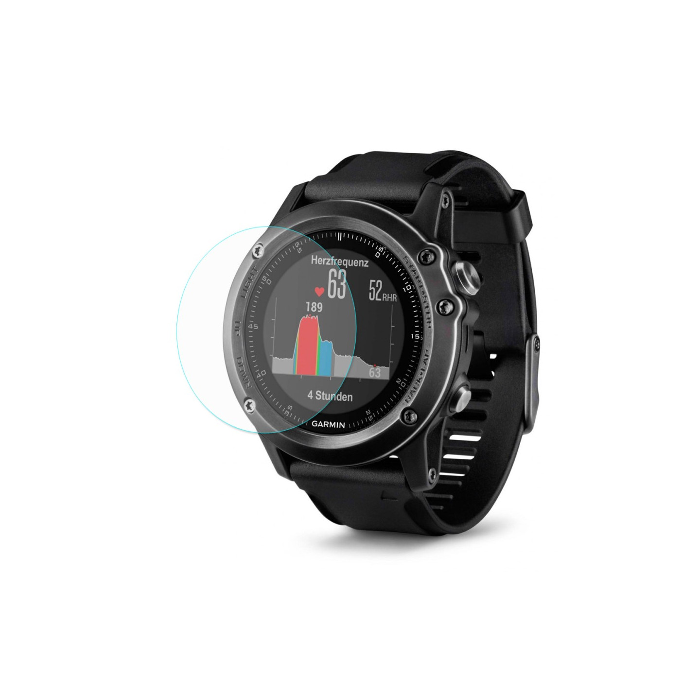 2 stk HAT PRINCE Garmin Fenix 3 HR hærdet glass 0.2mm