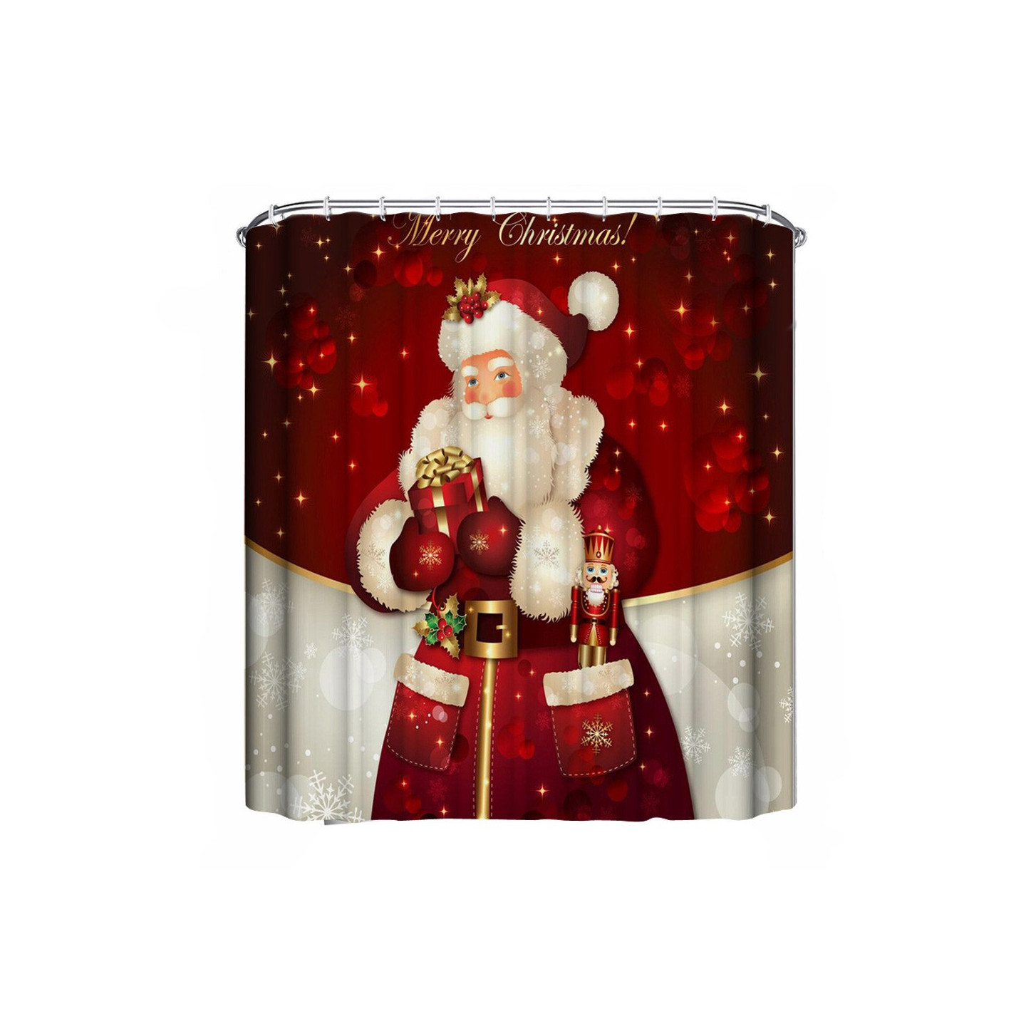 Suihkuverho Joulukodinsisustus - Joulupukki