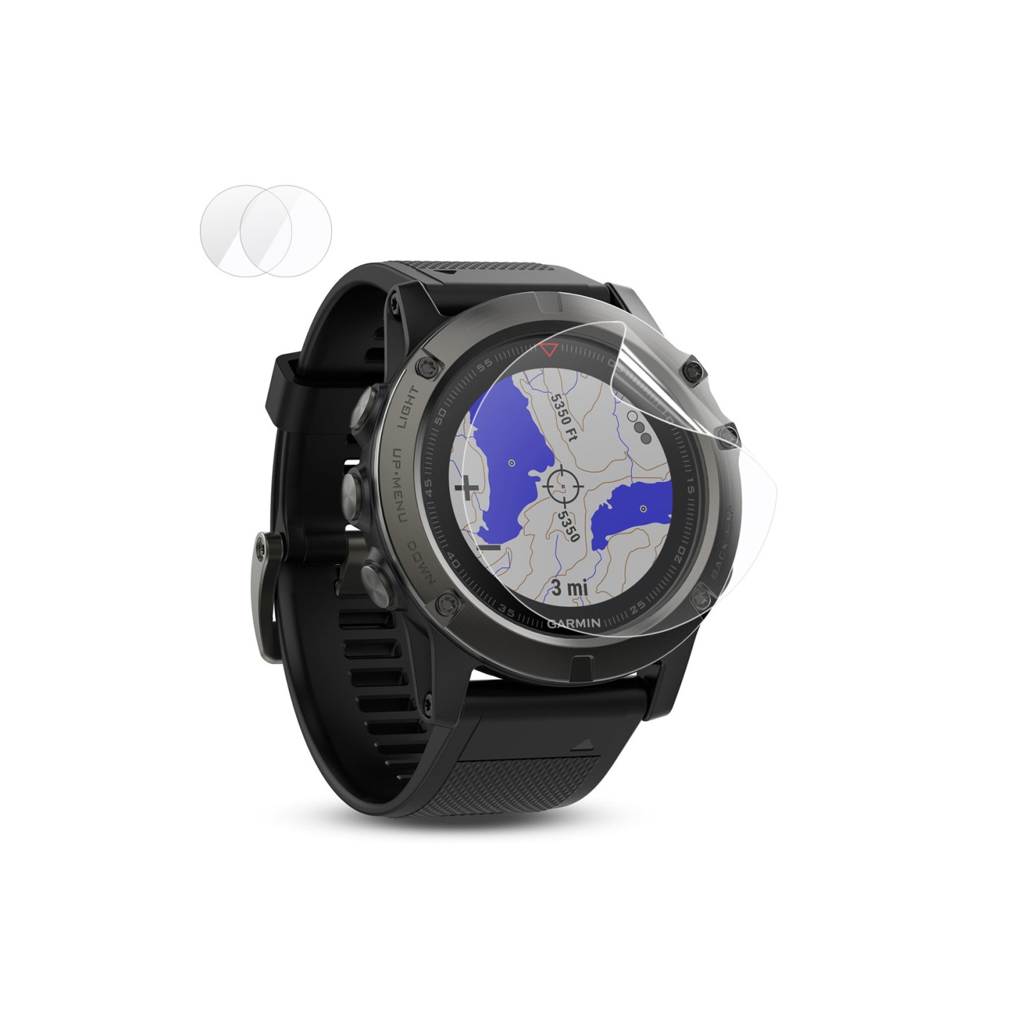2 - pack HAT PRINCE Garmin Fenix 5X Ultratynne skjermbeskyttere