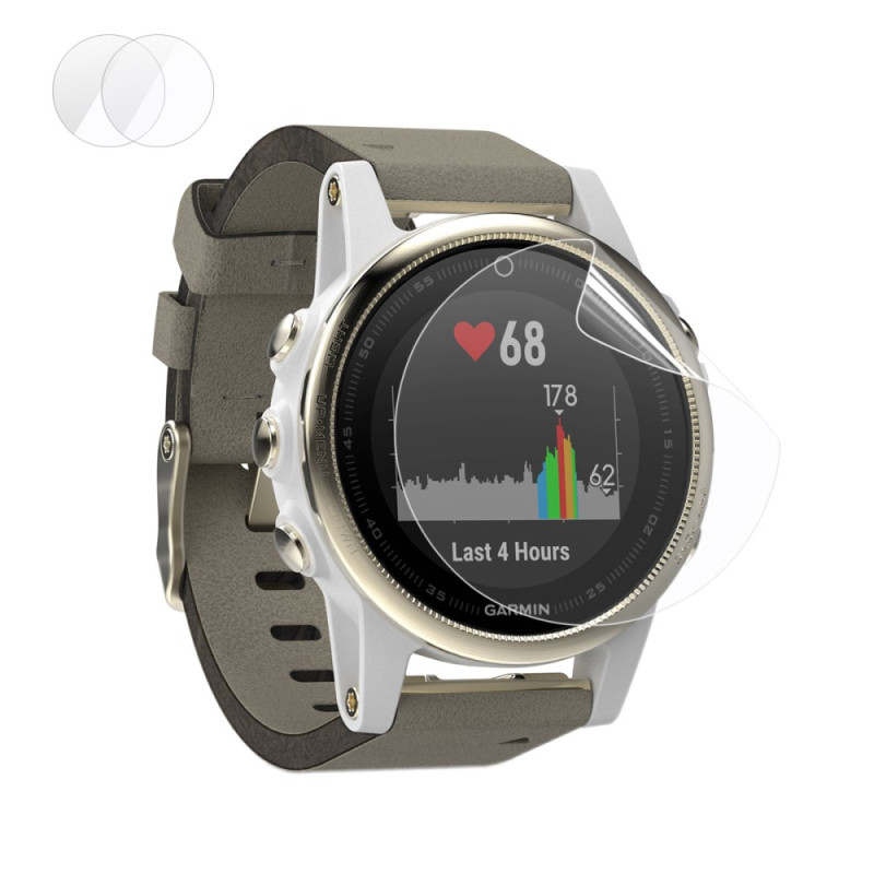 HAT PRINCE 2Pcs Soft Nano Screen Protector Film Garmin Fenix 5S