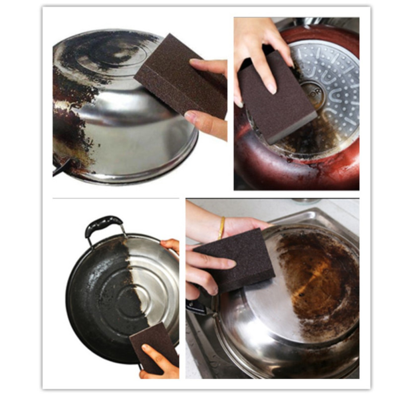 2 pieces Magic Sponge Brush Kitchen Cleaning Cleaner Tool