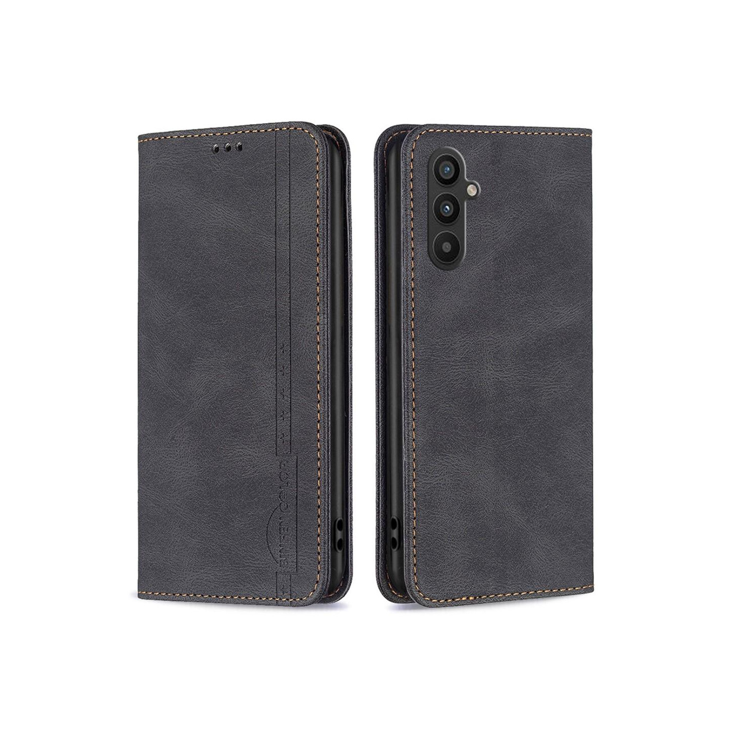 BINFEN COLOR Lommebok - deksel til Samsung Galaxy A34 5G - Svart