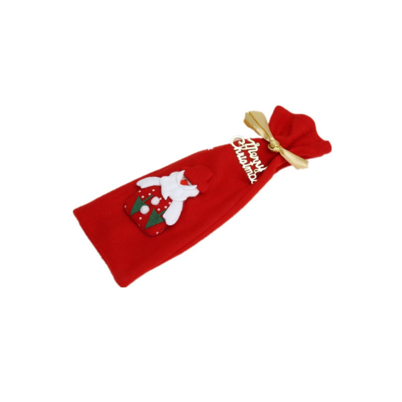 Glögg Vinflaska Dekoration Hållare - Jultomte