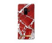 iDeal Of Sweden Samsung Galaxy S9 - SCARLET RED MARBLE