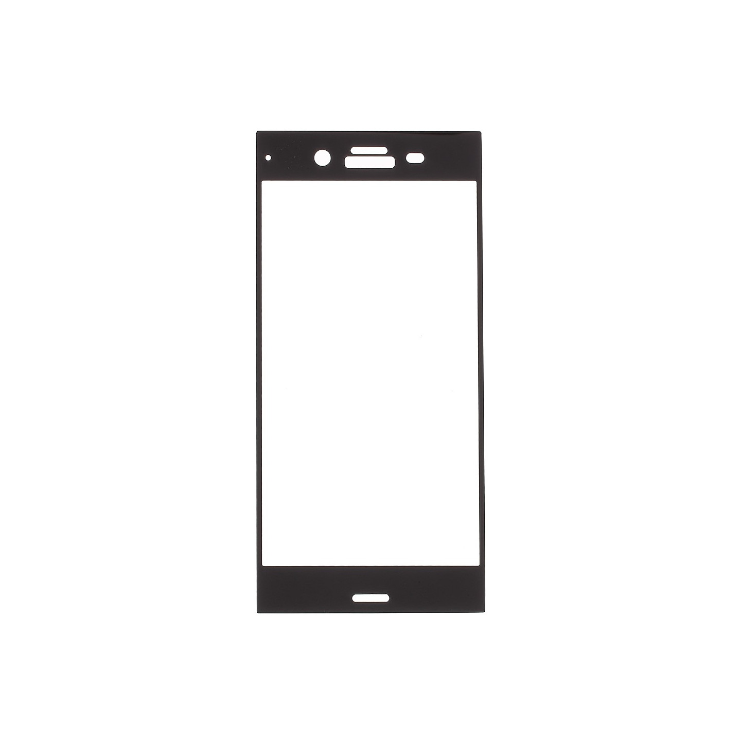 Sony Xperia XZ1 Herdet Glass Buet Heldeksel - Svart