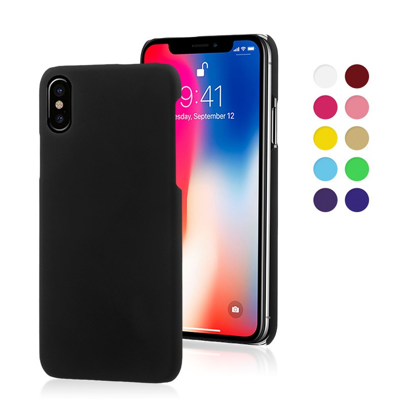 Rubberized Plastic Hard Back Case for iPhone X / XS