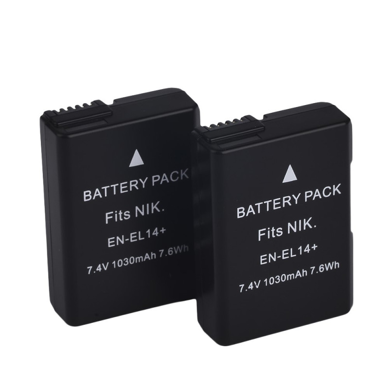 EN - EL14 Batteri til Nikon D3100 D5100 Coolpix P7000 P7800 Etc