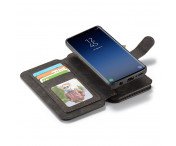 CASEME Samsung Galaxy S9 Retro läder plånboksfodral - Svart