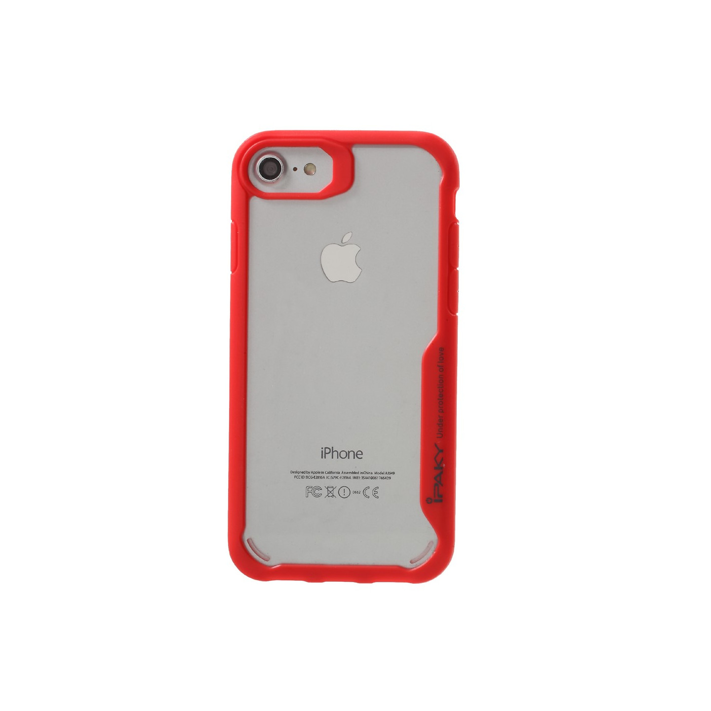 IPAKY Drop - proof PC + TPU Combo Back Kansi - iPhone 7 4.7 inch - Punainen