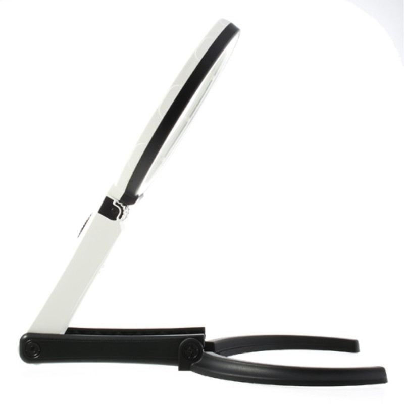 Foldable Desk - type Handheld 10 LED Lighted Lamp Magnifier