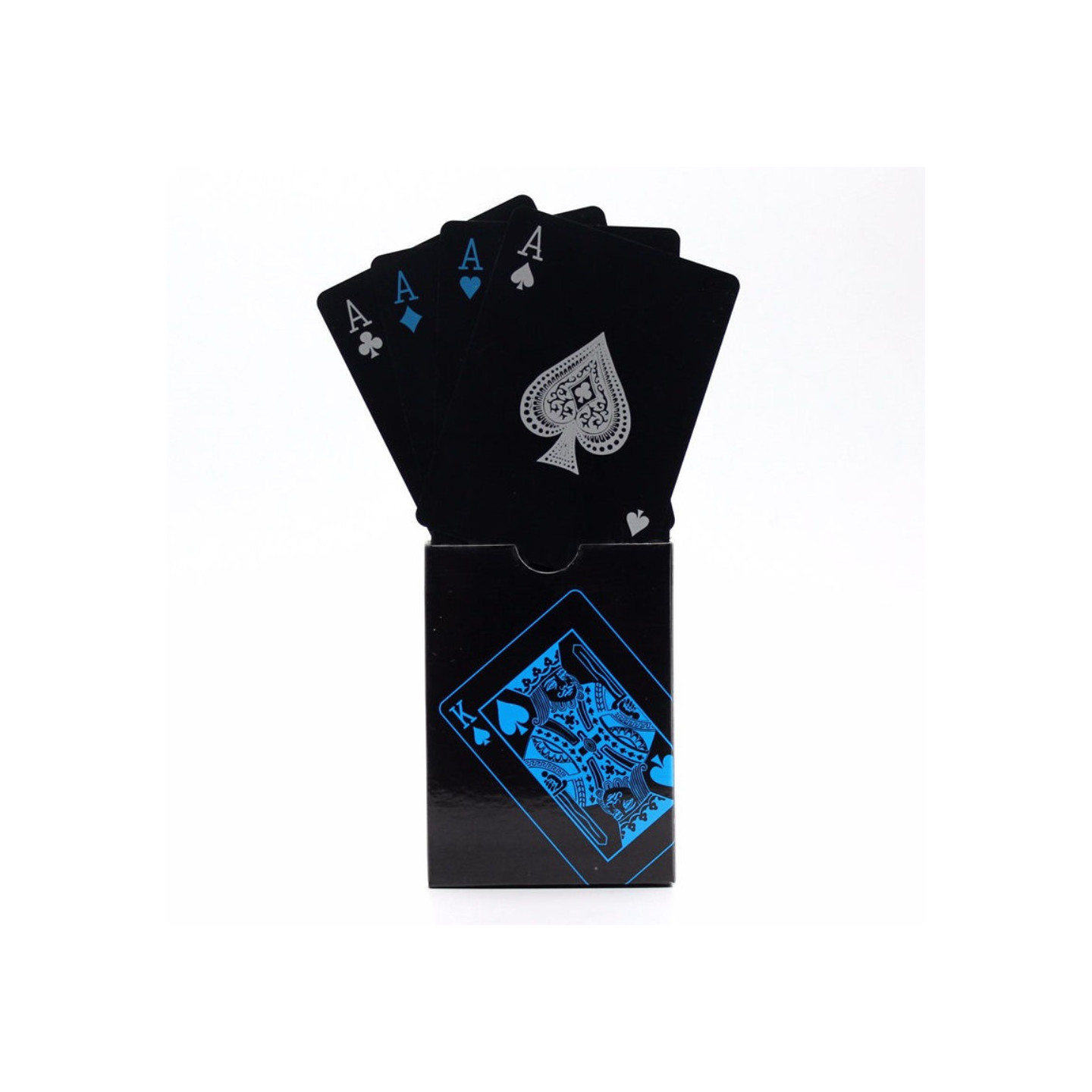 Svart plast PVC Poker vanntett spillkort kortdekk