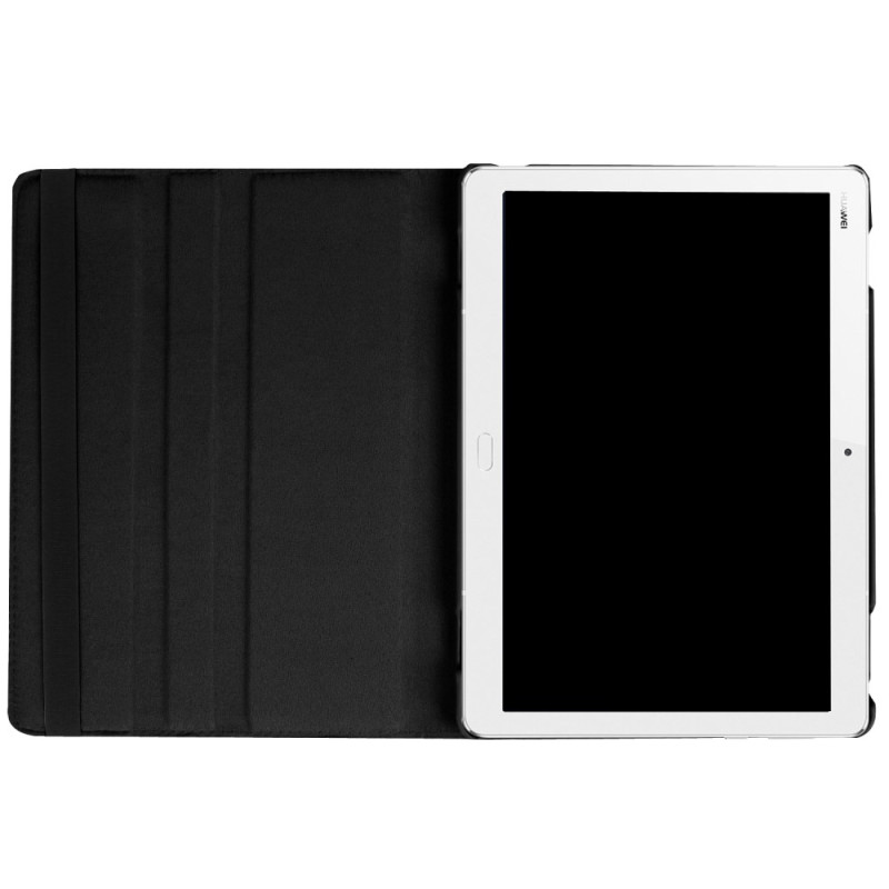 Stand Tablet Case with Elastic Band for Huawei MediaPad M3 Lite 10 - Black