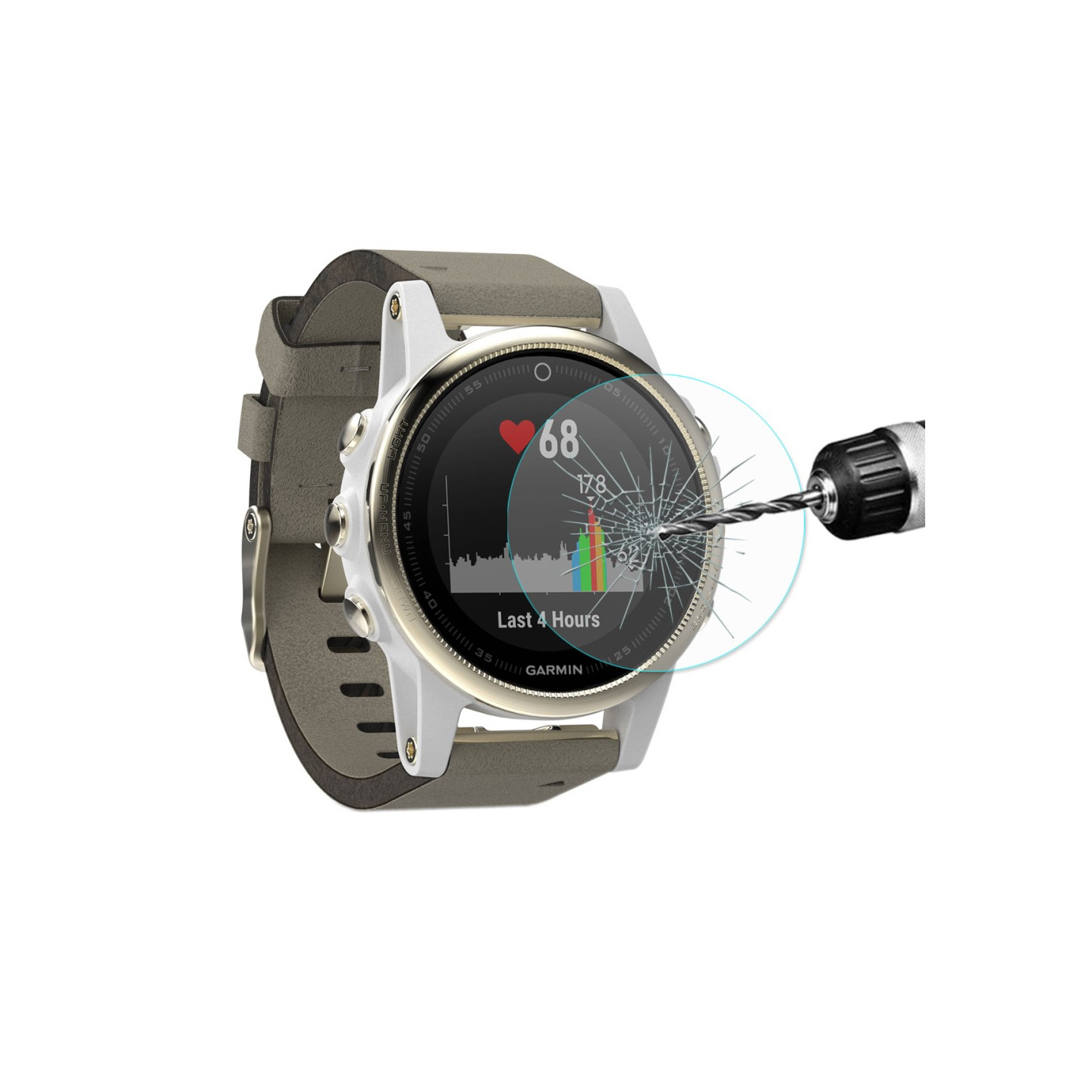 HAT PRINCE Garmin Fenix 5S Hærdet Glass 0.2mm