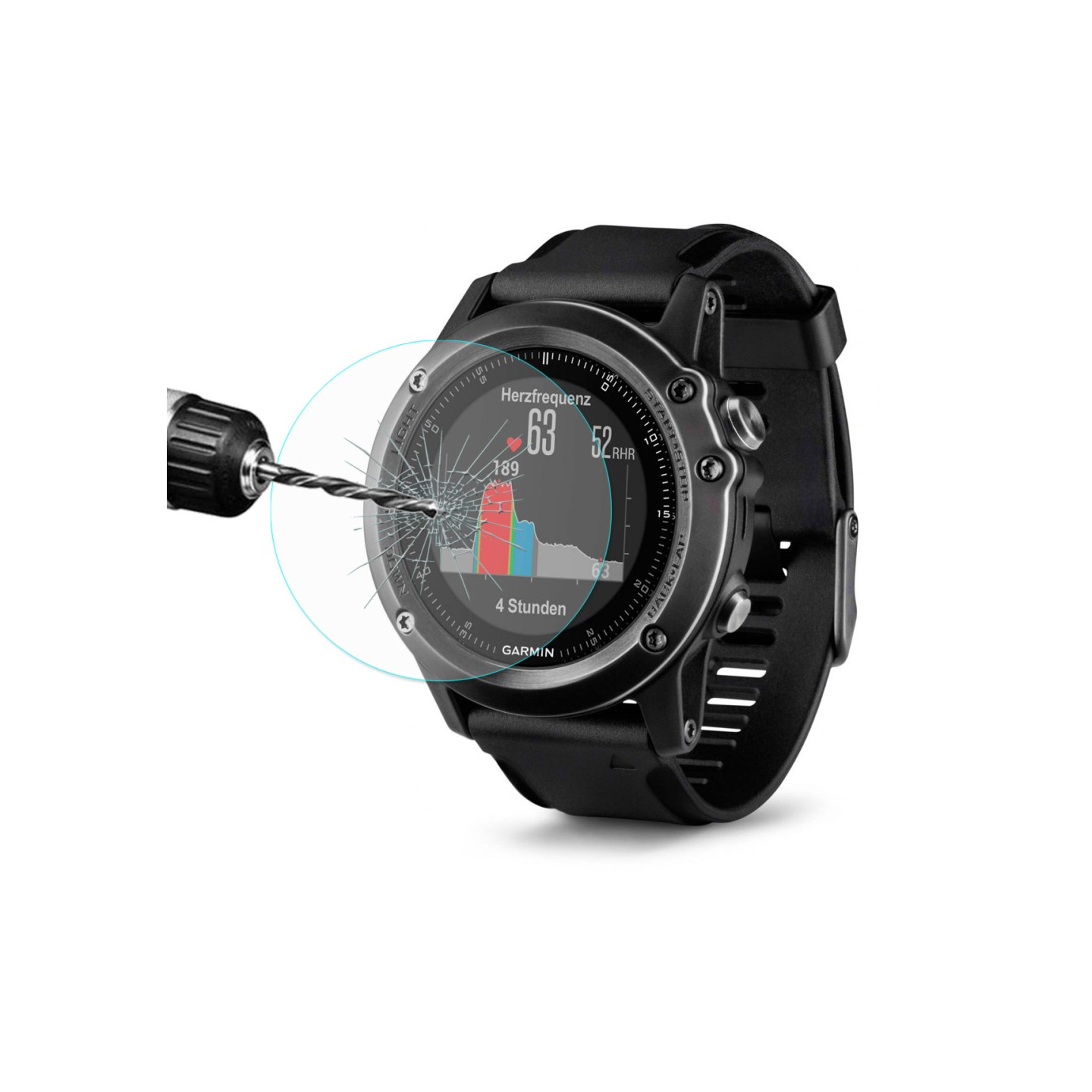 HAT PRINCE Gamin Fenix 3 HR herdet glass 0.2mm