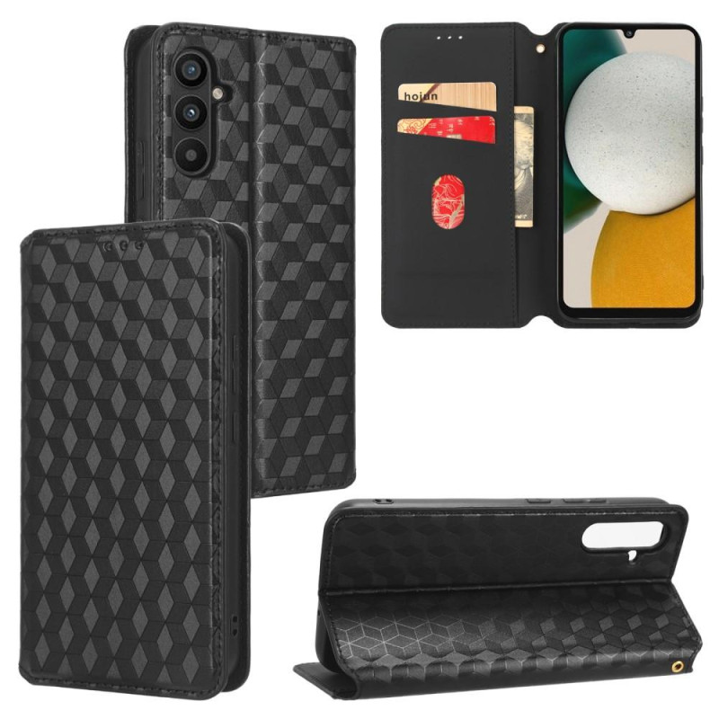 Rhombus Wallet Case for Samsung Galaxy A34 5G - Black