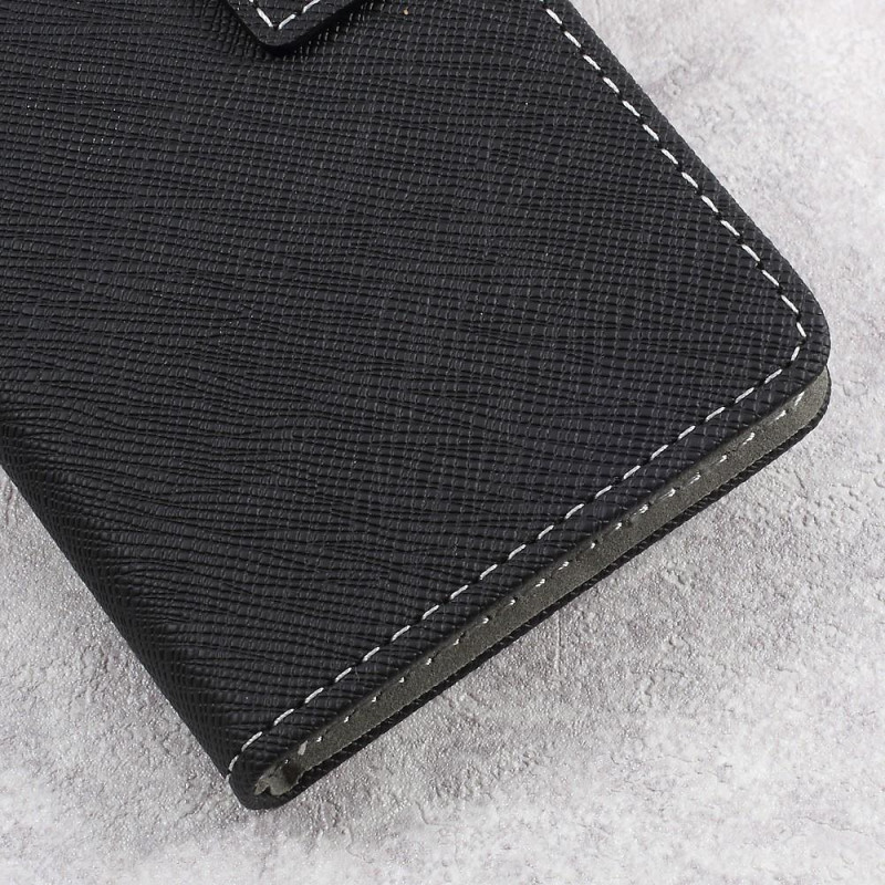 Asus Zenfone Live - Cross Texture Lommebok - cover - Sort