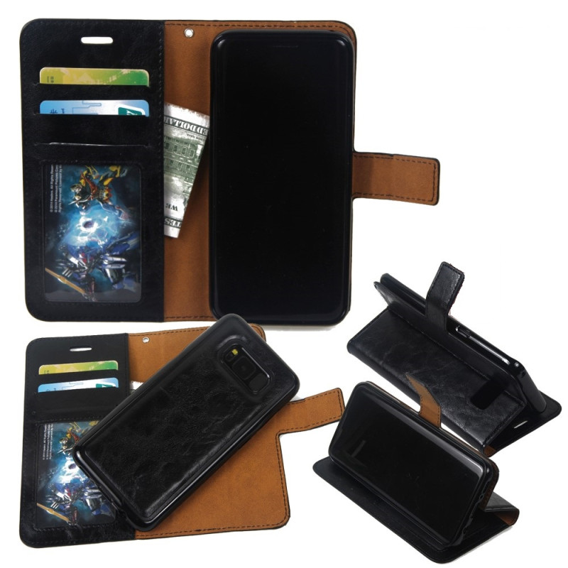 Samsung Galaxy S8 - 2 i 1 Lommebok - cover/Cover - Sort