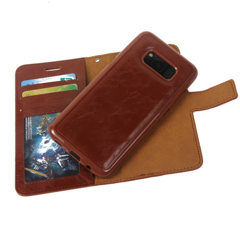 Samsung Galaxy S8 - 2 i 1 Lommebok - cover/Cover - Brun