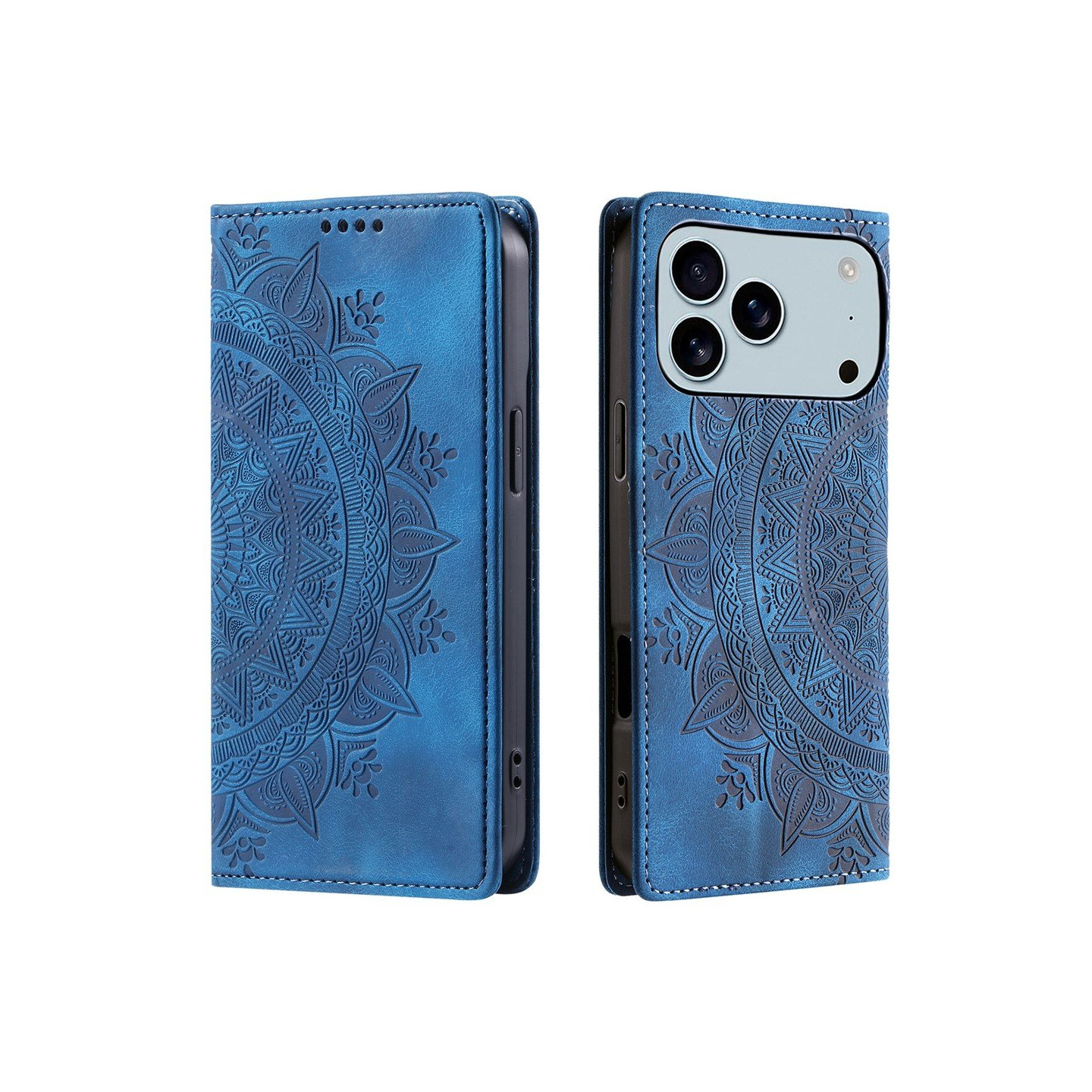 Cover til iPhone 17 Pro Max med Magnetisk Lukning Mønsterpræget