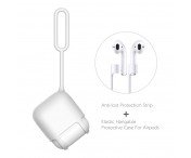 DAITE Apple Airpods skydd fodral med Anti-lost Wire Rope