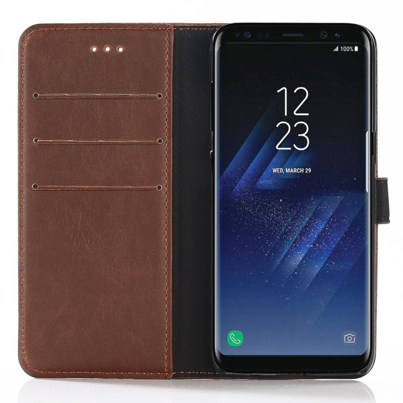 Samsung Galaxy S8 Plus Stilrent plånbokscase MörkBrun