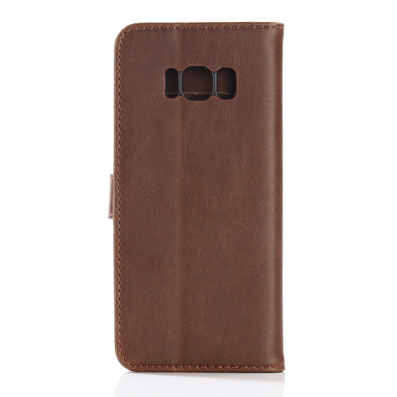 Samsung Galaxy S8 Plus Stilig Lommebok - deksel Mørkebrun
