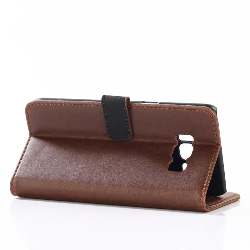 Samsung Galaxy S8 Plus Stilrent plånbokssuojakuori MörkBrun