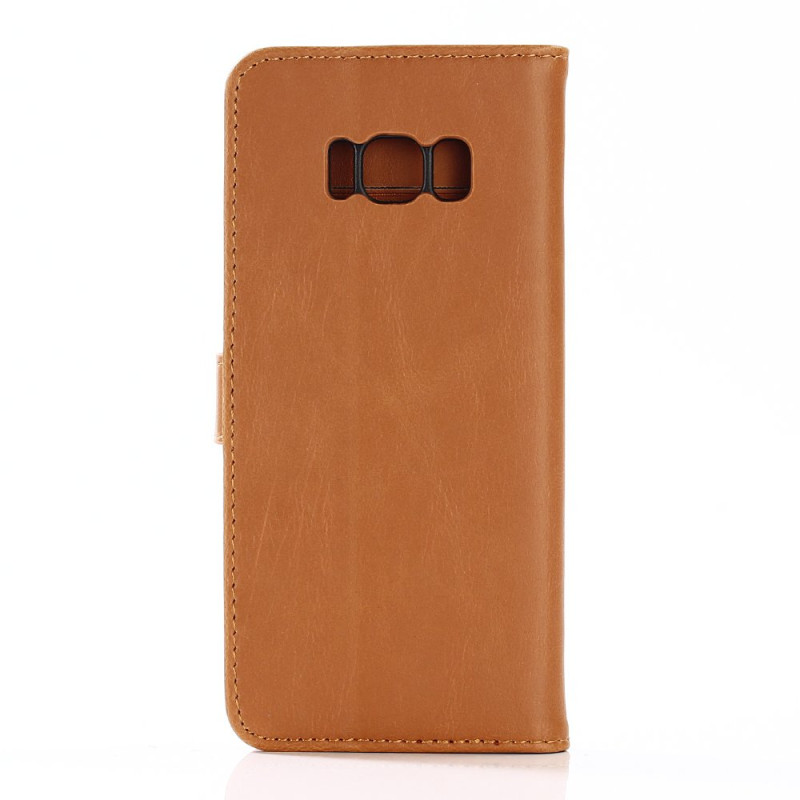 Samsung Galaxy S8 Plus Stilig Lommebok - cover Lysebrun