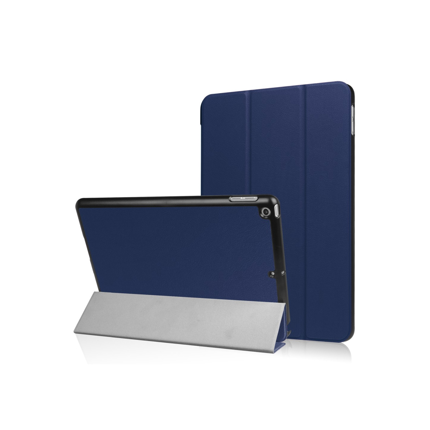 For iPad 9.7 (2018) / 9.7 (2017) Tri - fold Case - Dark blue