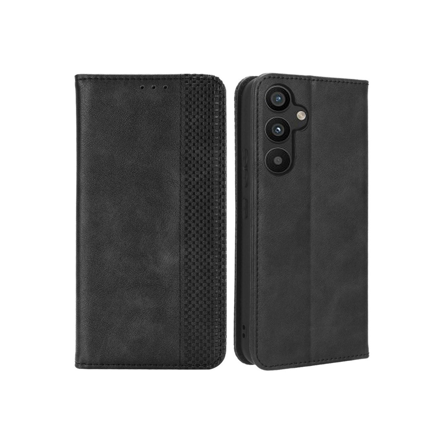 Wallet Stand Flip - telefonetui til Samsung Galaxy A34 5G - Sort