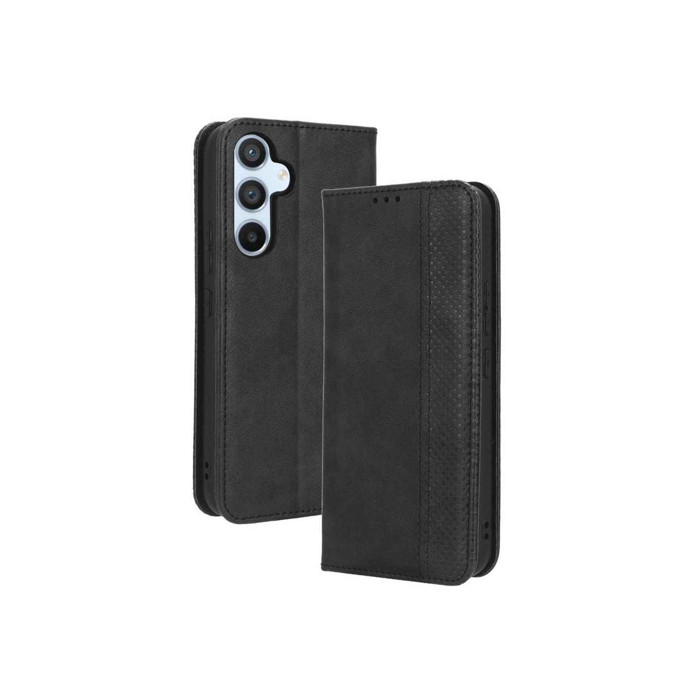 Wallet Stand Flip - telefonetui til Samsung Galaxy A54 5G - Sort