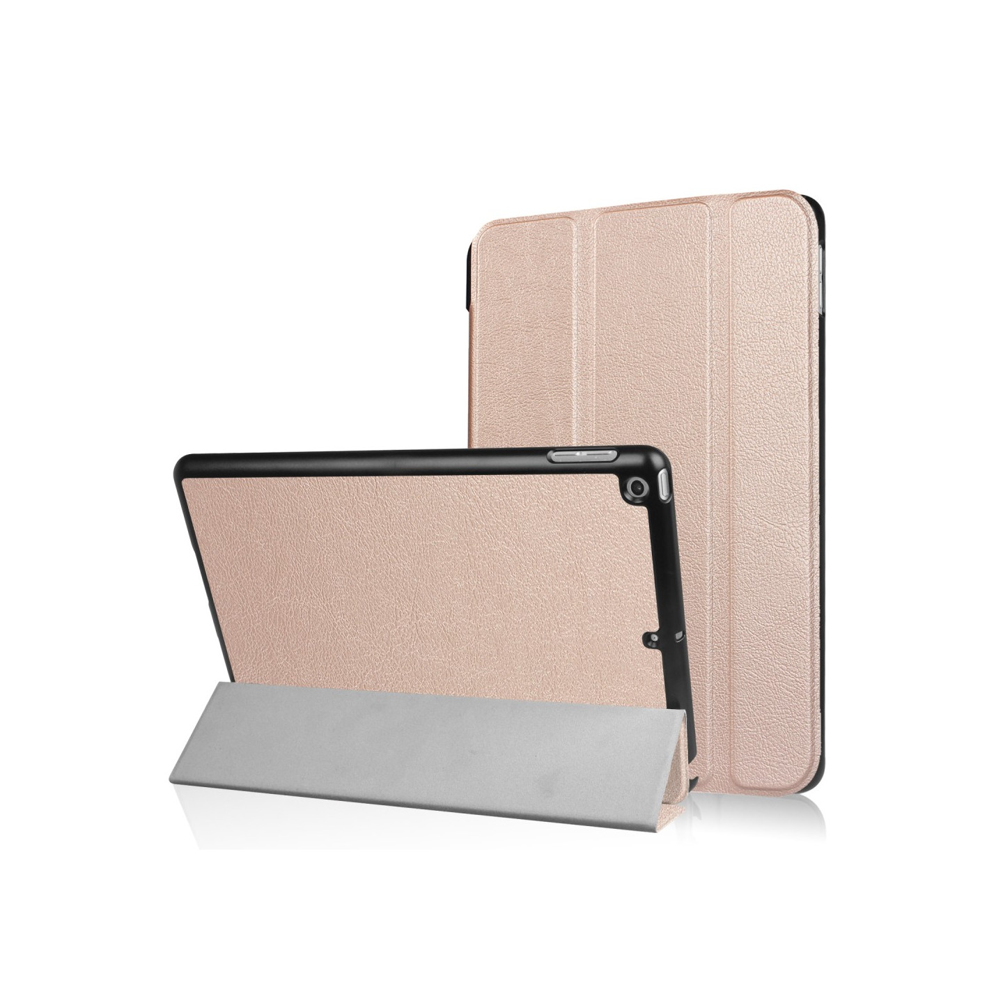 For iPad 9.7 (2018) / 9.7 (2017) Tri - fold Case - Rose Gold