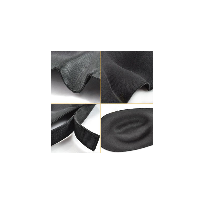 Sovmask 3D foam lyxig skön Black