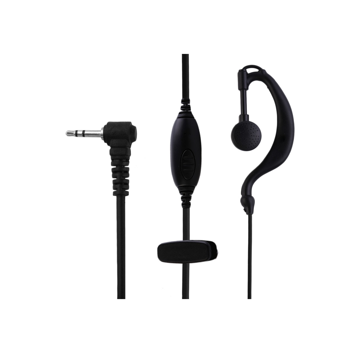 2.5mm Headset Öronsnäcka Två vägs Radio Walkie Talkie