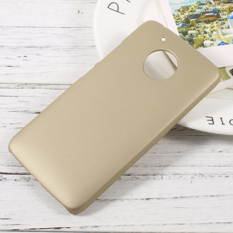 Lenovo Moto G5 Cover Plastskall Gummiert - Guld