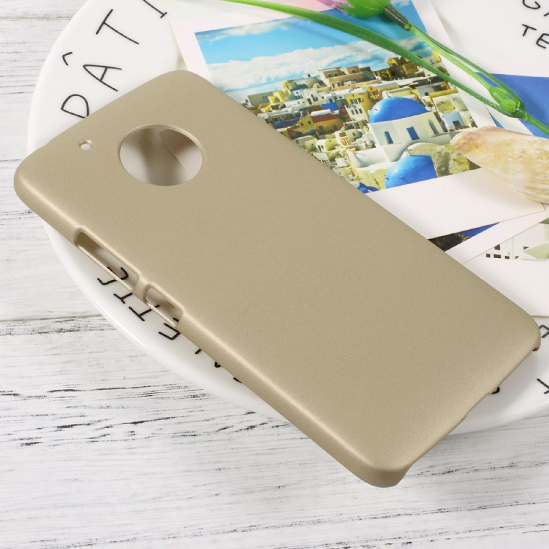 Lenovo Moto G5 Cover Plastskall Gummiert - Guld