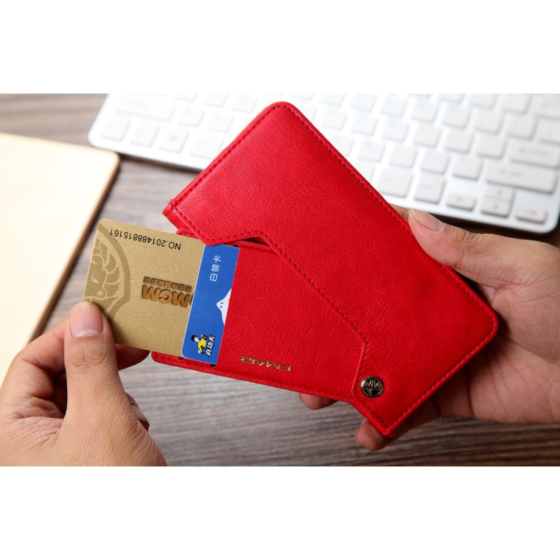 CMAI2 Litchi Lommebok - cover til iPhone 7/8/SE (2020) - Rød