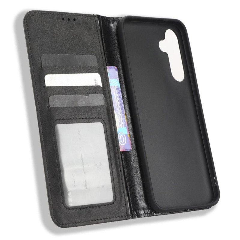 Wallet Stand Flip - telefonetui til Samsung Galaxy A34 5G - Sort