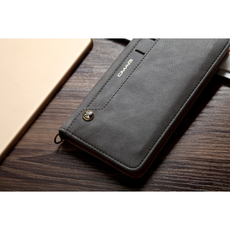 CMAI2 Litchi Lommebok - cover til iPhone 7/8/SE (2020) - Grå