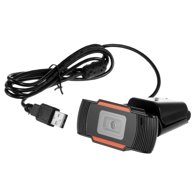 12MP pikseliä HD 360 Webcam USB PC Kannettava tietokone Kamera Musta