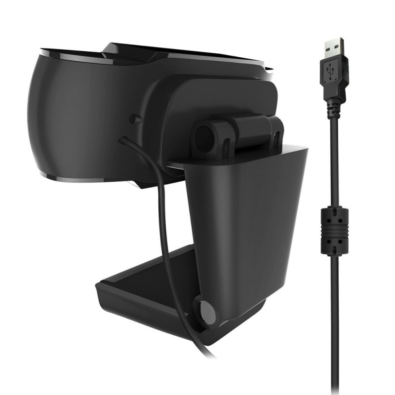 12MP pikseliä HD 360 Webcam USB PC Kannettava tietokone Kamera Musta