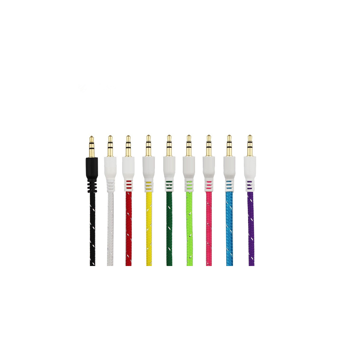 3,5mm aux kabel 1 meter Nylon