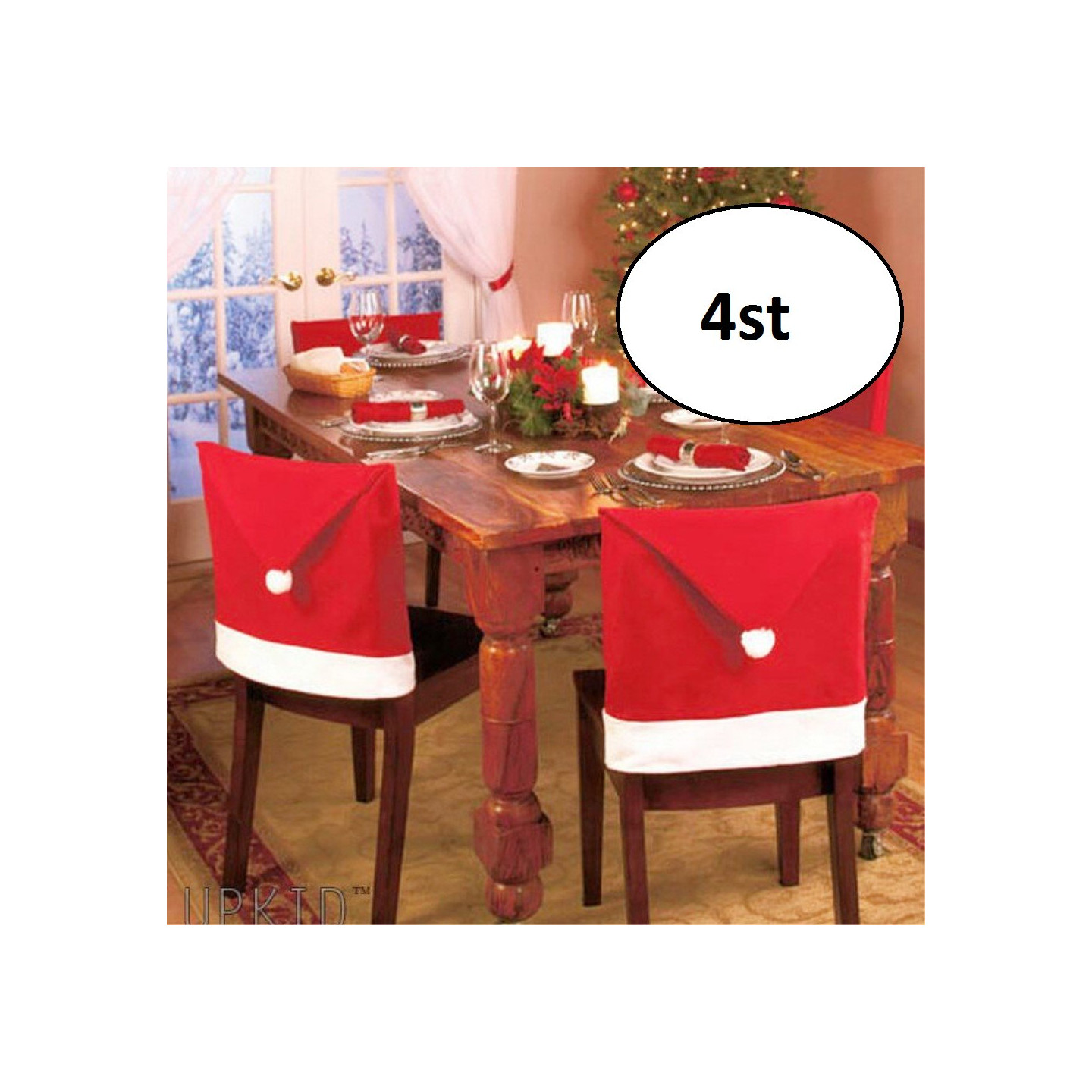 Stolsrygg - Jul dekoration 4st