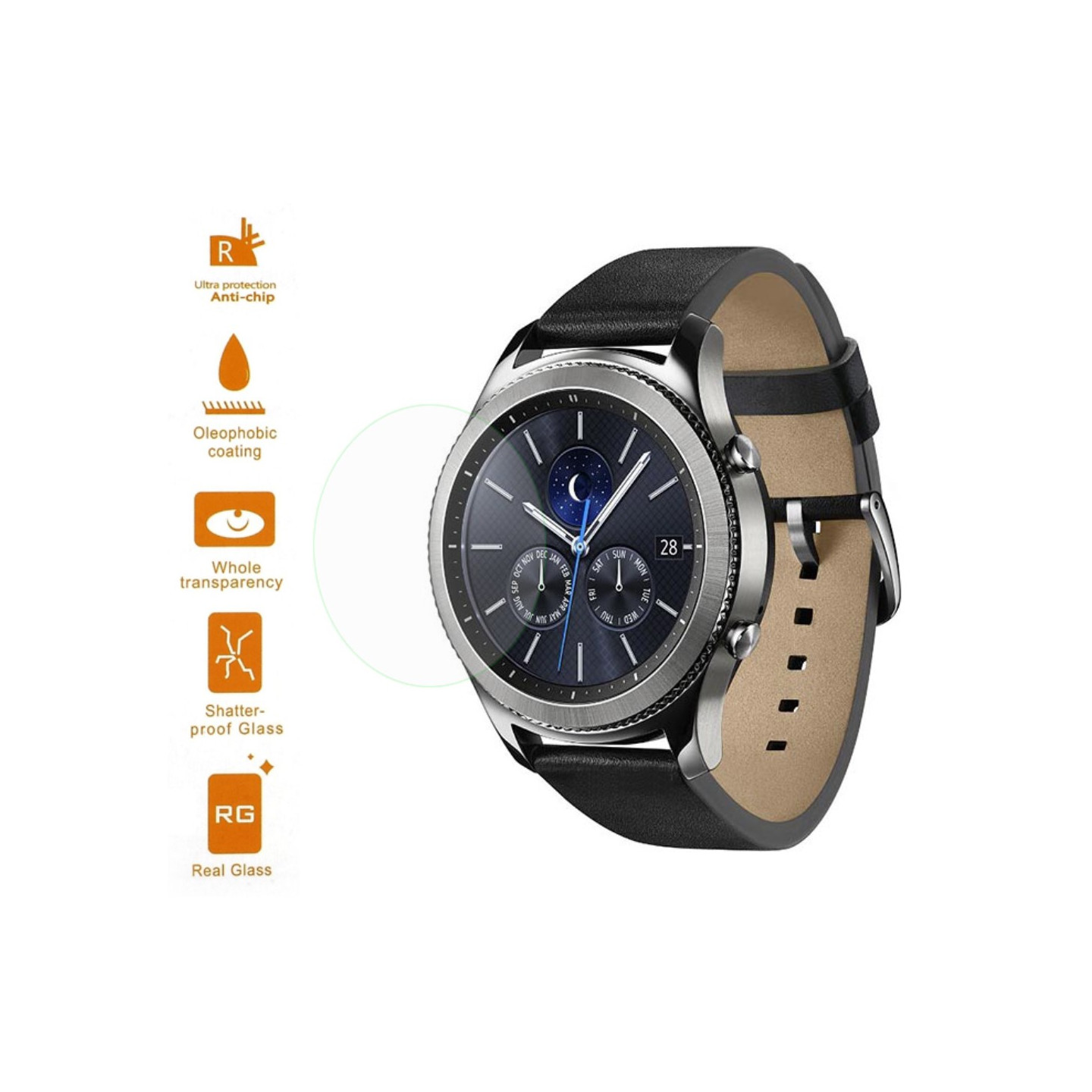 Samsung Gear S3 Herdet Glass 0.2mm
