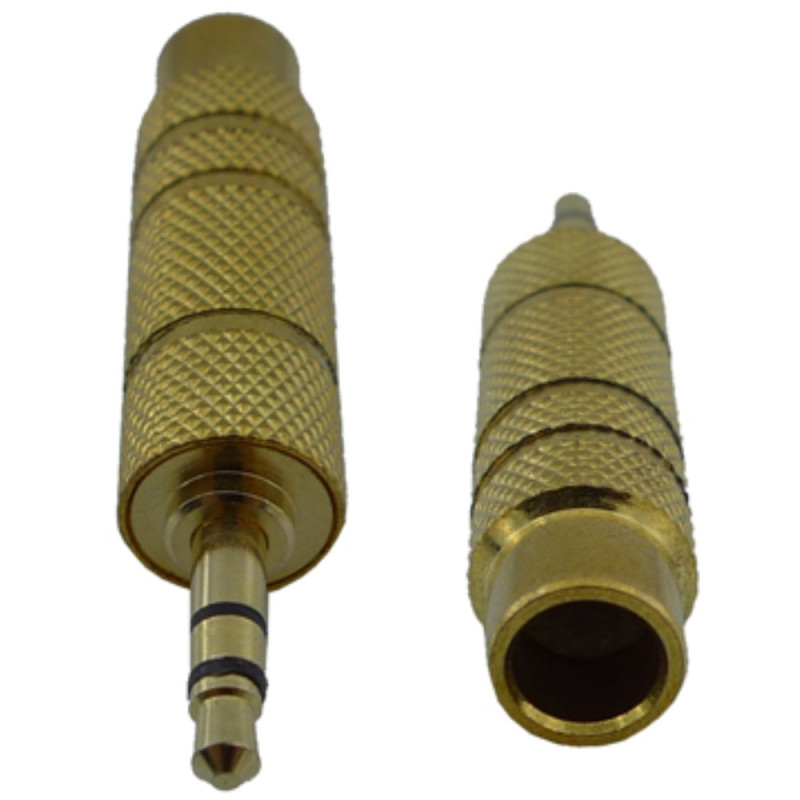 3,5 mm hann til 6,5 mm kvinnelig adapter