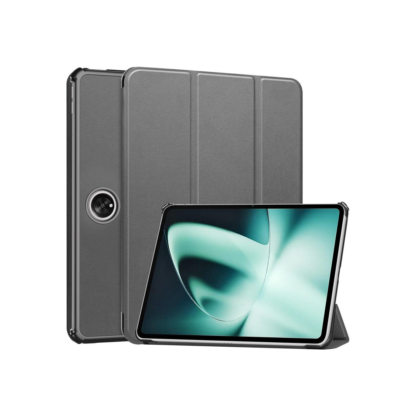 OnePlus Padille Tri - fold Stand Wake/Sleep Cover Tablet - kotelo - Harmaa